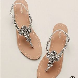 DAVID’S BRIDAL Silver Wedding Sandals